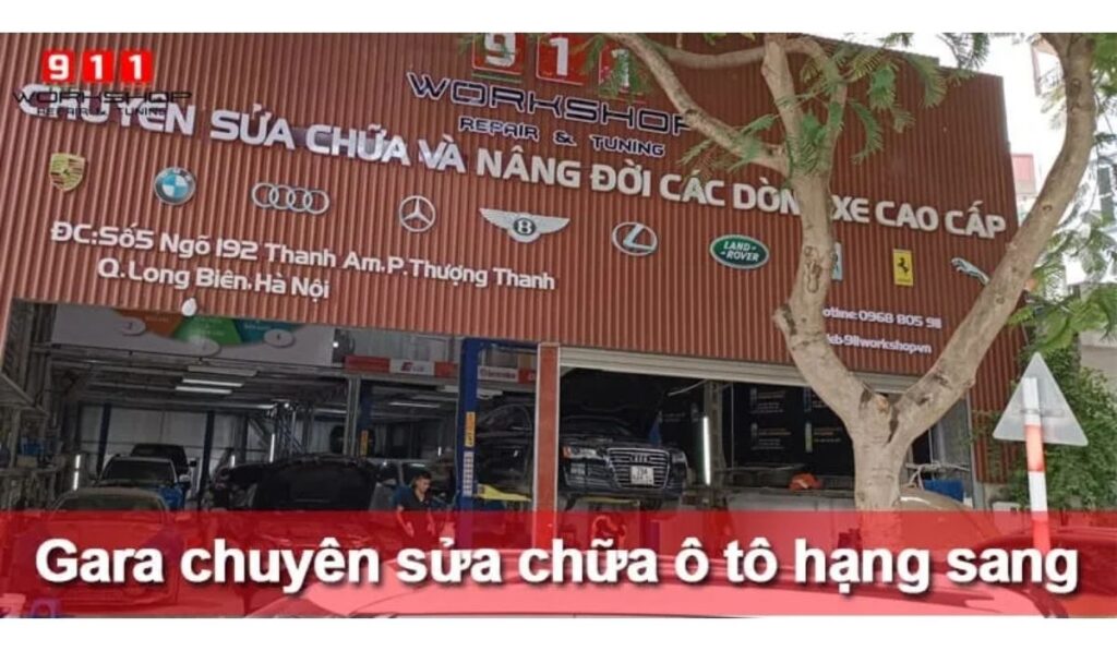 Gara chuyên sửa chữa ô tô hạng sang chuyên nghiệp tại Hà Nội